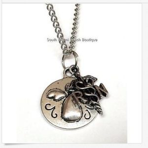 Nurse Angel RN Caduceus Necklace 20" Nursing